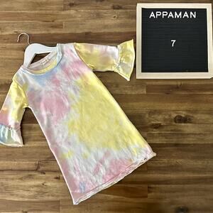 Appaman Kathleen Watercolor Tie Dye Terry Cotton Dress 7